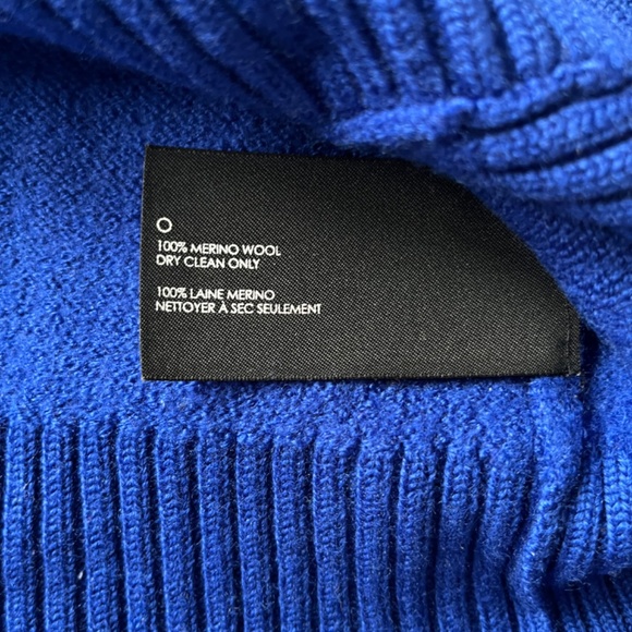 Club Monaco royal blue merino wool cardigan size S - Picture 4 of 5